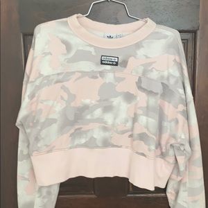 Adidas pink camo sweatshirt